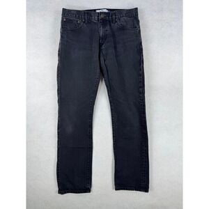 Peter Manning NYC Mens Black Straight Leg‎ Denim Jeans 31W 30L